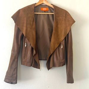 Michael Kors 100% Leather Jacket - Leather/Suede - Size XS